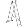 Стремянка-лестница алюм 2-х секц 7-ступ, макс высота 3,08м, до 150 кг, Алюмет 5207